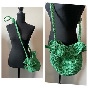 Target X Rhode Green Crochet Bucket Bag. NWT